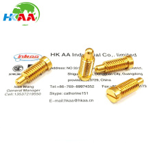 Custom Design Gold Plated Brass Spring Loaded Pogo Pin
